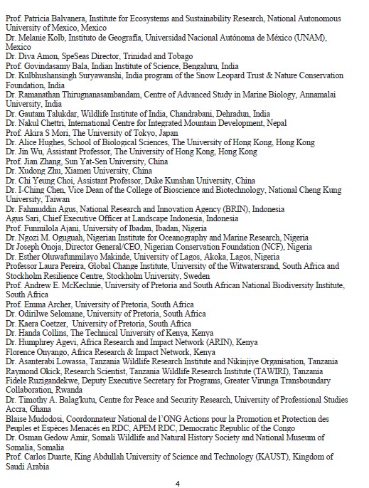 Today, a letter was sent to the Parties and Presidents of the Conference of the Parties to the CBD (COP16) and the UNFCCC (COP29), asking them to make high levels of integration between biodiversity and climate change agendas a priority both in the upcoming COP16 and COP29
(1/n)