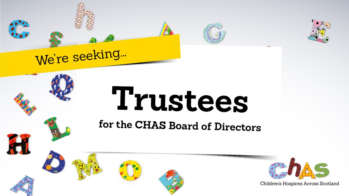 ✨ We're looking for two passionate individuals to join our Board! If you have expertise in Finance/Audit or Estates/Capital Projects, this is your chance to make a meaningful impact. 💛

Join us in supporting children &amp; families across Scotland.

Info 👉 chas.org.uk/trustee-opport…