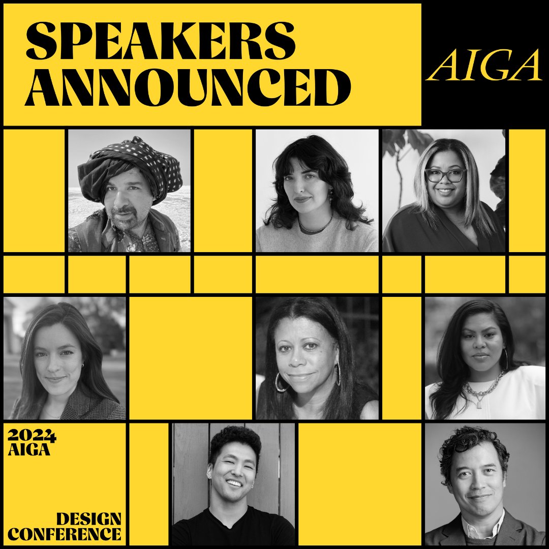AIGAdesign's tweet photo. 🗣️ Our Round 11 #AIGADesignConf speakers are going 💥BIG💥 with timely discussions on democratizing design, designing for communities, mobilizing for change, Indigenous Indian scripts...and so much more! ⏳Deadline for virtual tix: 10/8. Get yours now! https://t.co/vT691eOcyz https://t.co/0ZVnH1I32O