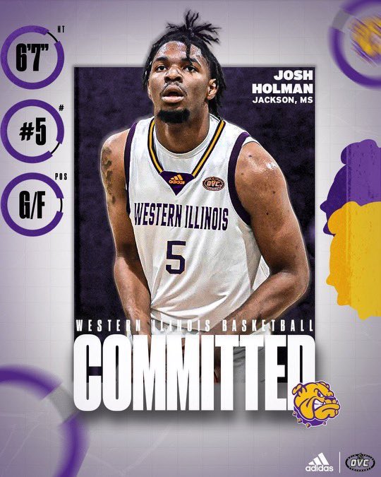 ✅ Josh Holman (<a href="/Joshuaholman101/">Joshuaholman10</a>) has committed to Western Illinois. Holman averaged 9pts and 7rebs last year for <a href="/NEMCCBasketball/">NEMCCMen'sBasketball</a>