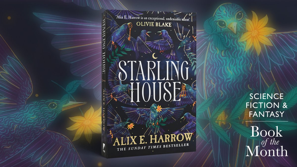 Following Opal as she's drawn to a haunted house and its mysterious heir, our Science Fiction &amp; Fantasy Book of the Month is Alix E. Harrow's STARLING HOUSE, a mesmeric, glorious gothic fairytale perfect for spooky season: exyu.short.gy/a4fUVA #BOTM