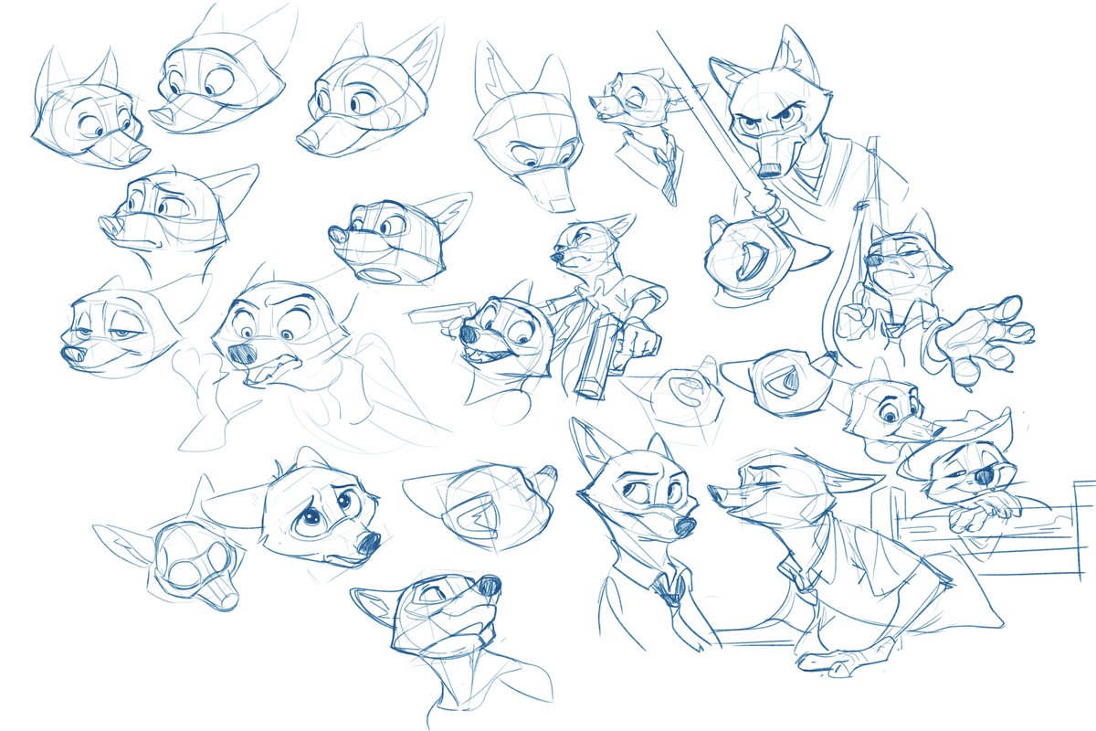 These 🦊 sketches got weirder the closer it got to bedtime... 🛏️ ✨