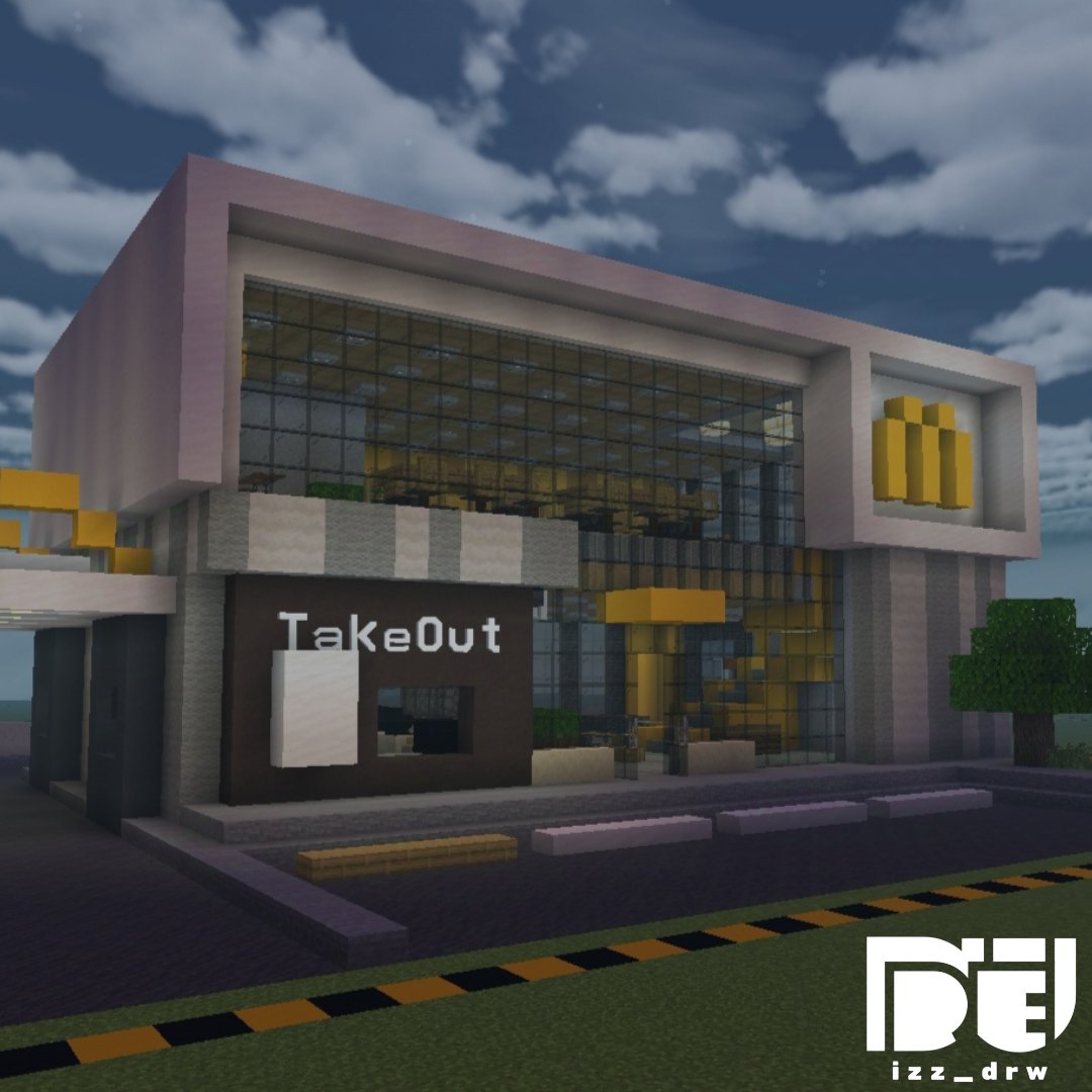 izz_drw's tweet photo. FoodBlock (2024): McDonald's
#minecraftdesigns #minecraft #mcpe #creative #modernbuilds https://t.co/yNAd0DsTNy