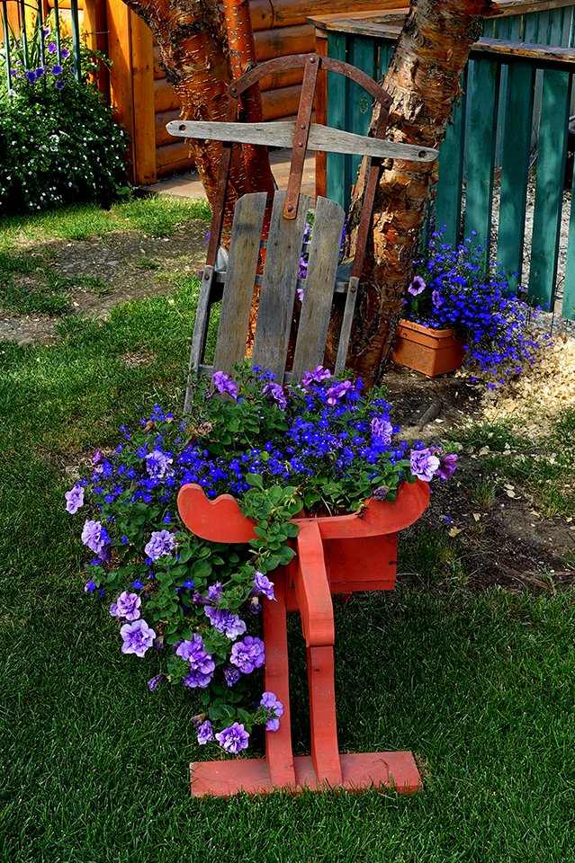 PearlsandProse_'s tweet photo. @danitahamel #atouchofRed A whimsical moose planter in Fairbanks, AK https://t.co/b0XzJMQtM6