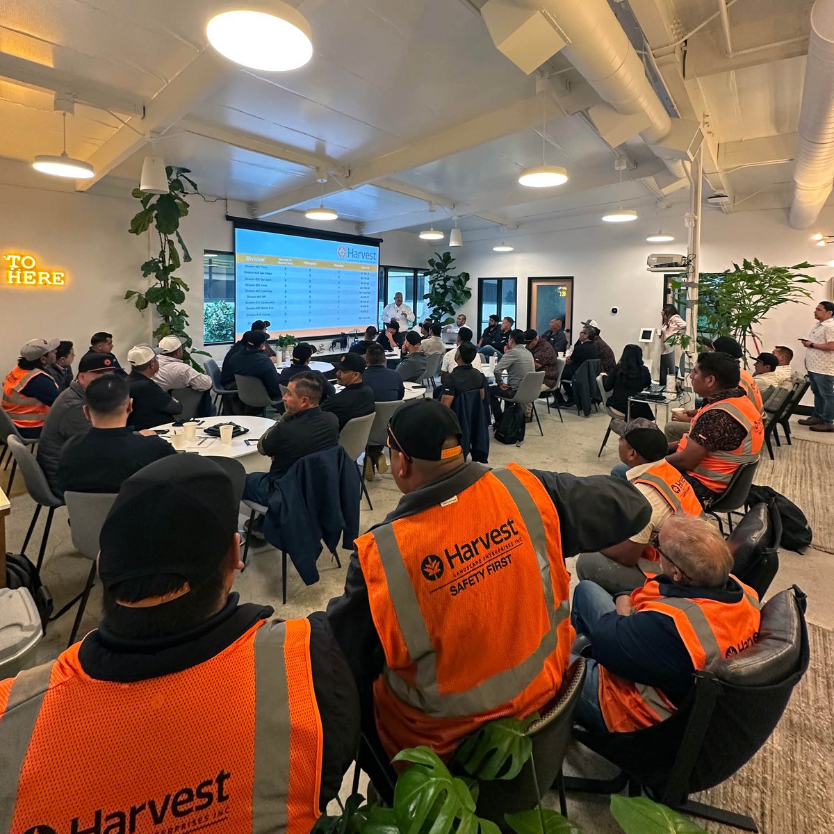 HarvestLandEnt's tweet photo. We brought the entire leadership team together to discuss safety, work quality, and to recognize some of our standout performers. It’s crucial that we communicate our goals clearly with the team so that everyone remains aligned and focused on achieving the same objectives. https://t.co/D15Iki7c6M