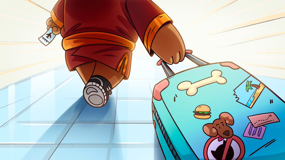 Everything is packed. 

Ready for takeoff.