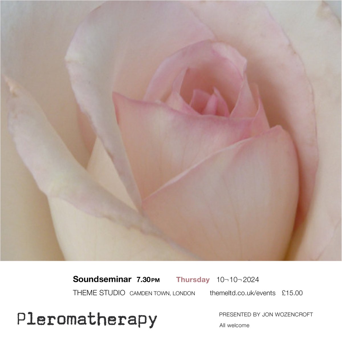 touchmusic's tweet photo. Jon Wozencroft Sound Seminar @ Theme 10th October 2024 | https://t.co/0nVbVa9EXk #jonwozencroft #soundseminar #theme https://t.co/5B5l7SteFN