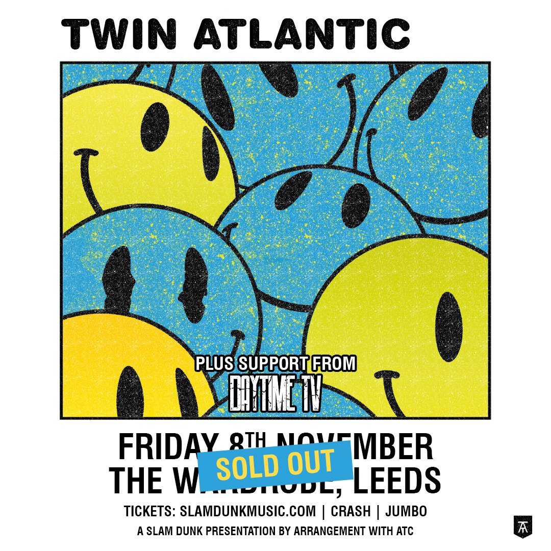 Slam Dunk Presents (@slamdunkleeds) on Twitter photo Weaving their way between prickly indie, throbbing synth-pop, anthemic pop-punk and thrilling arena-rock effortlessly ๐ <a href="/DTTVOfficial/">DAYTIME TV</a> join fellow Scots <a href="/twinatlantic/">Twin Atlantic</a> for their sold out show at <a href="/wardrobeleeds/">The Wardrobe Leeds</a> on Friday 8th November! Weaving their way between prickly indie, throbbing synth-pop, anthemic pop-punk and thrilling arena-rock effortlessly ๐ <a href="/DTTVOfficial/">DAYTIME TV</a> join fellow Scots <a href="/twinatlantic/">Twin Atlantic</a> for their sold out show at <a href="/wardrobeleeds/">The Wardrobe Leeds</a> on Friday 8th November!