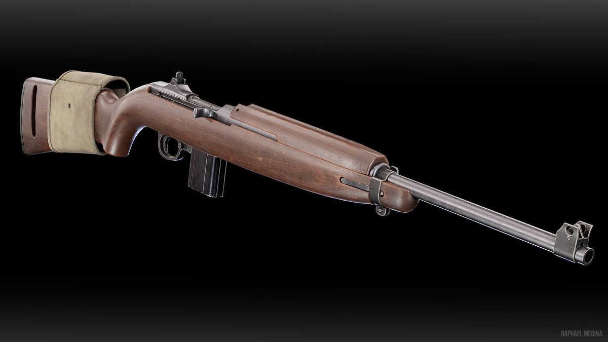 artstation.com/artwork/Nqy6Og

Hey everyone, I got around to finishing the M1Carbine I was working on.

I had this one sitting in substance painter for a while. Decided to actually take some time and finish it last week.