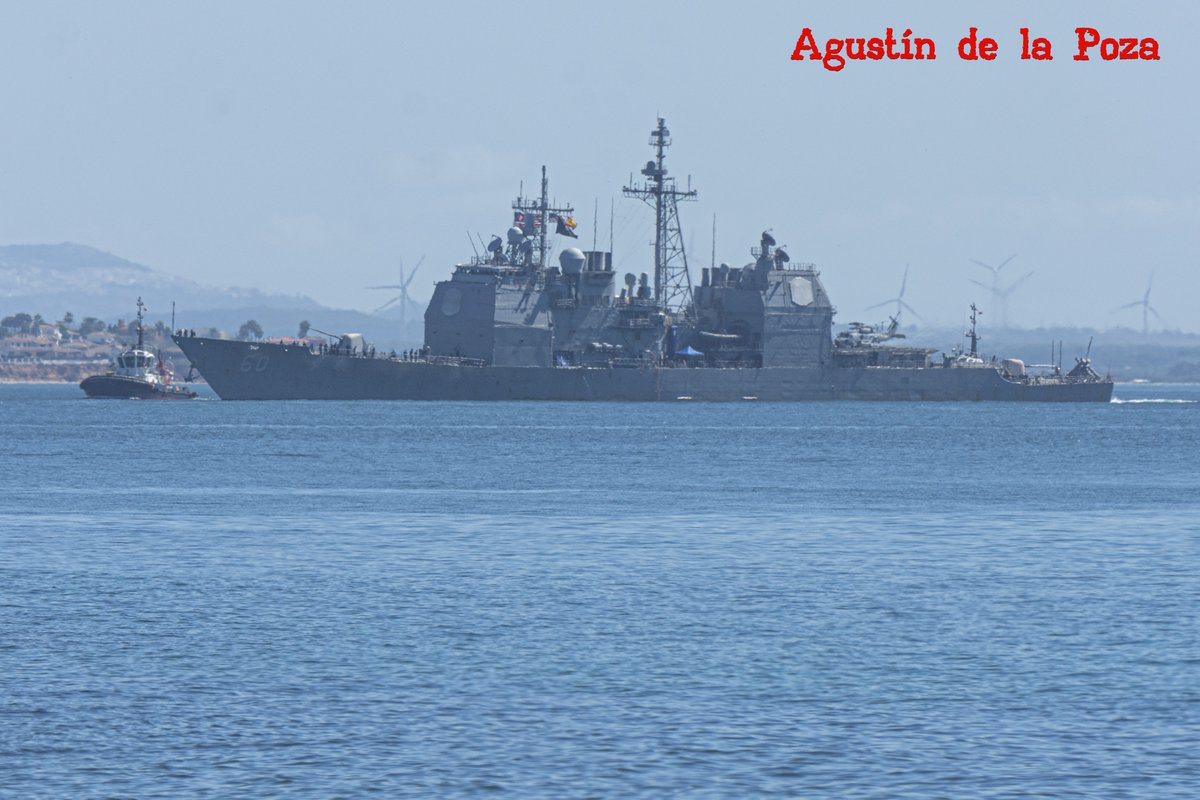 AgustinLowpozi's tweet photo. Llegada a la Base Naval de Rota del crucero de misiles guiados USS Normandy CG-60. Antes de su llegada a Rota realizó una escala en Helsinki, Finlandia, que se unió a la OTAN en abril de 2023.
#USSNormandy #BaseNavalRota #MH60RSeahawk #NATO https://t.co/UttXoc10pI