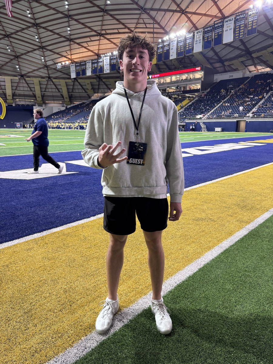 #SidelineSightings 
Sacramento St @ NAU

Boulder Creek’s DB Logan Storjohann (Gray Hoodie), and LB Logan Gardella..

Storjohann is a DB who has really stood out this season on special teams.. He has taken full advantage of opportunities to showcase what he can do as a returner..
