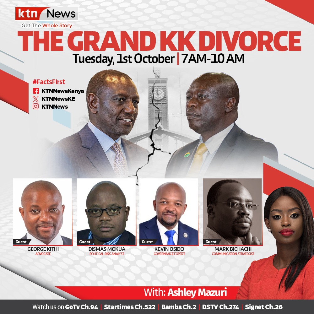 The impeachment motion against Deputy President Rigathi Gachagua will be tabled in parliament on Tuesday. How did it get to this point? Where did he go wrong? Join us tomorrow from 7 am to 10 am as we evaluate The Grand divorce two years into the union.

#FactsFirst <a href="/Ashleymazuri/">Ashley Mazuri</a>