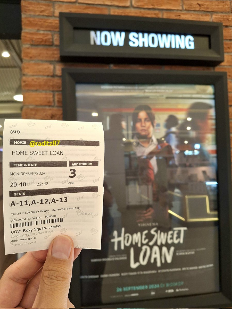 raditz87's tweet photo. 154. Home Sweet Loan
Premis sederhana dan relate dg kehidupan sehari-hari, dg directing dan acting yg luar biasa, soundtrack yg oke. Sukses bikin emosi, menyentuh tp jg hangat. Salah satu film Indonesia terbaik thn ini
#HomeSweetLoan
@cinepoint_ @VisinemaID @sabrochelle @CGV_ID https://t.co/m02xebVdF8