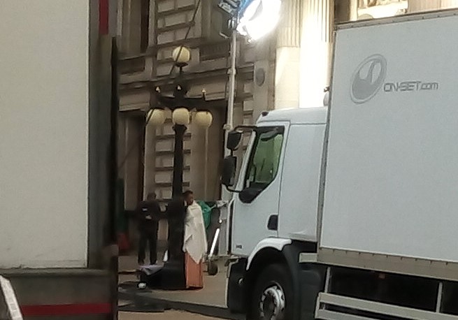 toad68's tweet image. Some kind of Vampire series was being filmed in Glasgow this morning and I'm pretty sure I saw one of the cast members yesterday at the Degas show...
