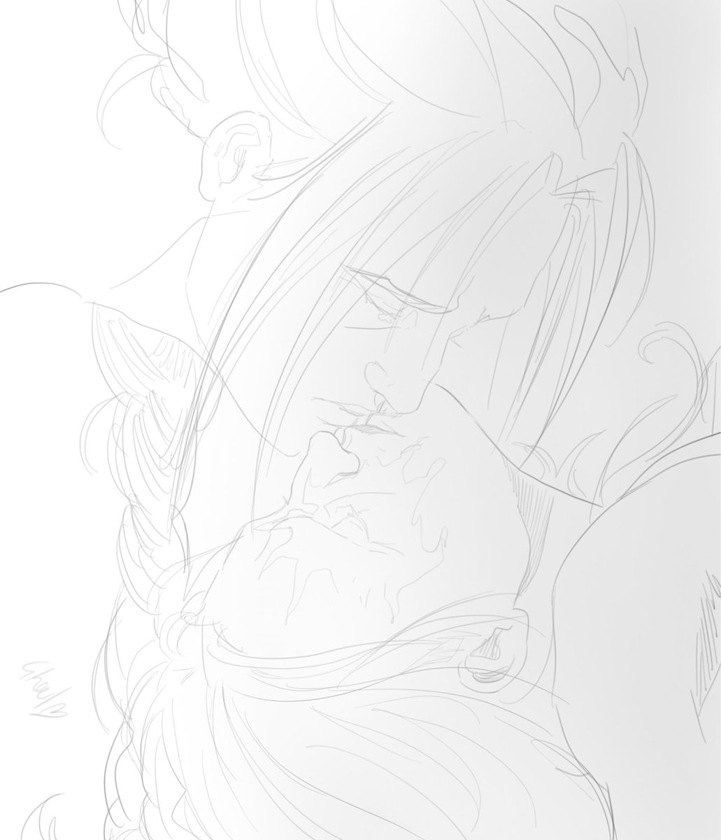 nightghoulbabe's tweet image. I draw it at 2am #windwolf