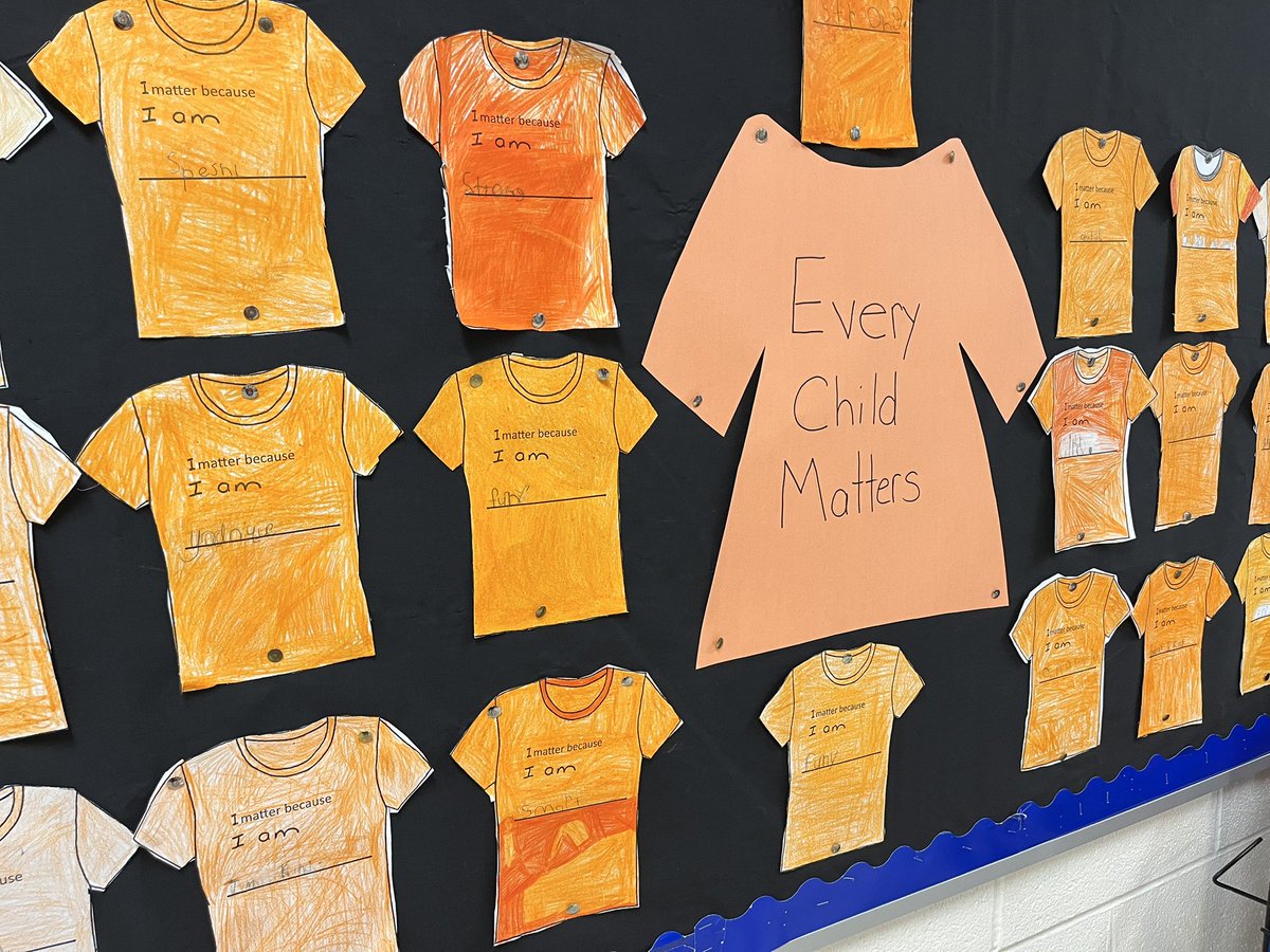 Truth and Reconciliation at PMPS. #TruthAndReconciliationDay #OrangeShirt #CallsToAction #MargaretProud 🧡