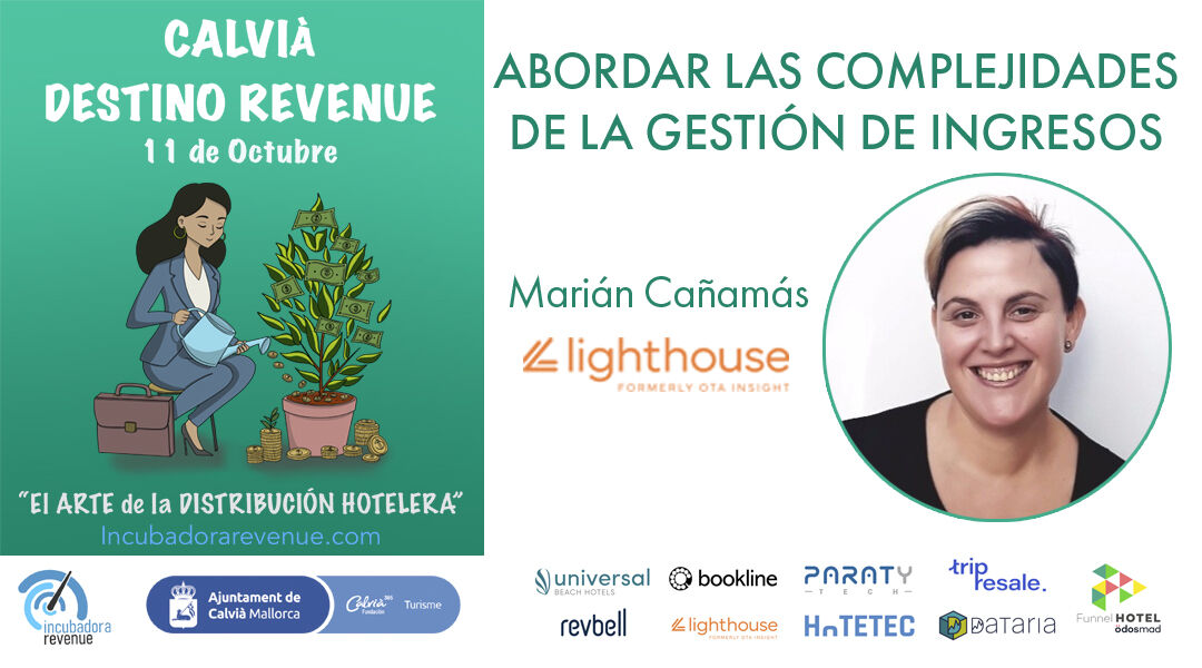 ¡No te pierdas la oportunidad de sumergirte en el mundo de la optimización de #revenue  de la mano de la Fundación Calvià - Mallorca e #Incubadora Revenue
#Marián #Cañamás, compartirá su experiencia y conocimientos adquiridos durante sus más de 15 años de experiencia en el sector