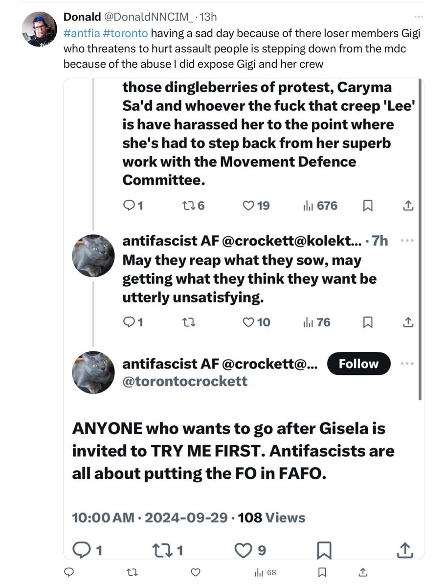 torontocrockett's tweet photo. I keep blocking him, he keeps making new accounts. I only saw this because someone sent me a screenshot. Thanks for the signal boost, Donald? Amazing that he is still stanning the scooters after #CarymaNgo abandoned him like a used kleenex. #ProtestMania #WhoIsLee @sp411star https://t.co/mJIcsvHHQf