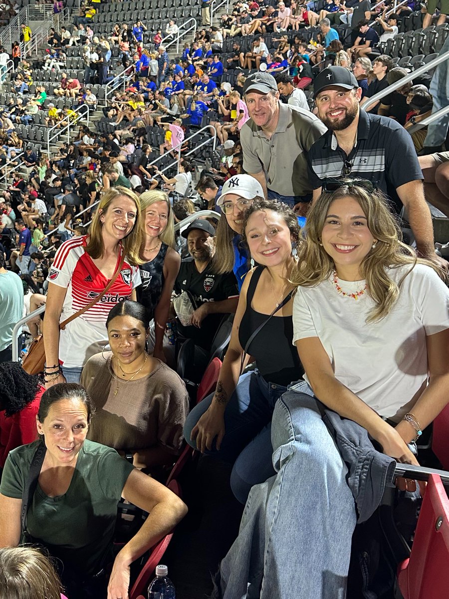ConsultDIS's tweet photo. Over the weekend our team came together to cheer on @dcunited. It was a fantastic evening of camaraderie and goals! 🙌 At DIS, we know that building strong relationships outside the workplace is just as important as the teamwork we foster every day.⚽#companyculture https://t.co/PwhIitonmR