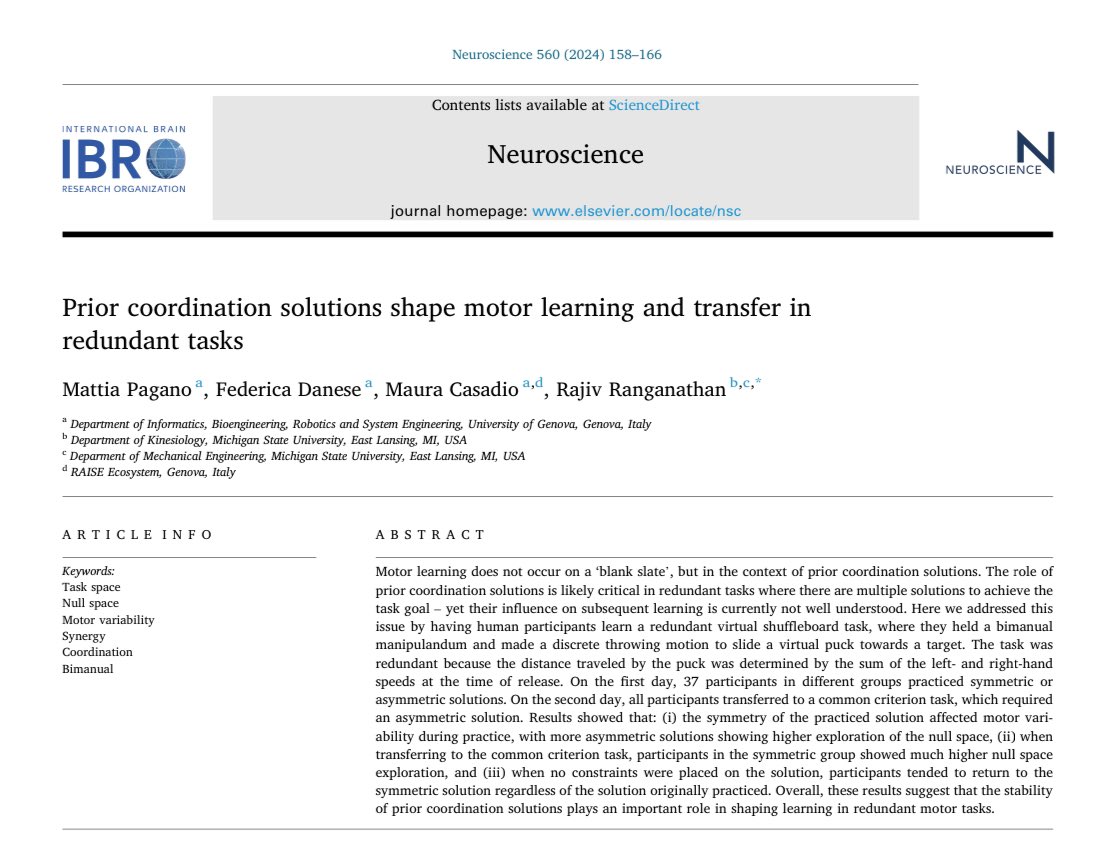 Interested on how prior coordination solutions shape motor learning in redundant tasks?

Check out our latest work 👇🏻

kwnsfk27.r.eu-west-1.awstrack.me/L0/https:%2F%2…

<a href="/NeuroLabUniGe/">NeuroLab UniGe</a>