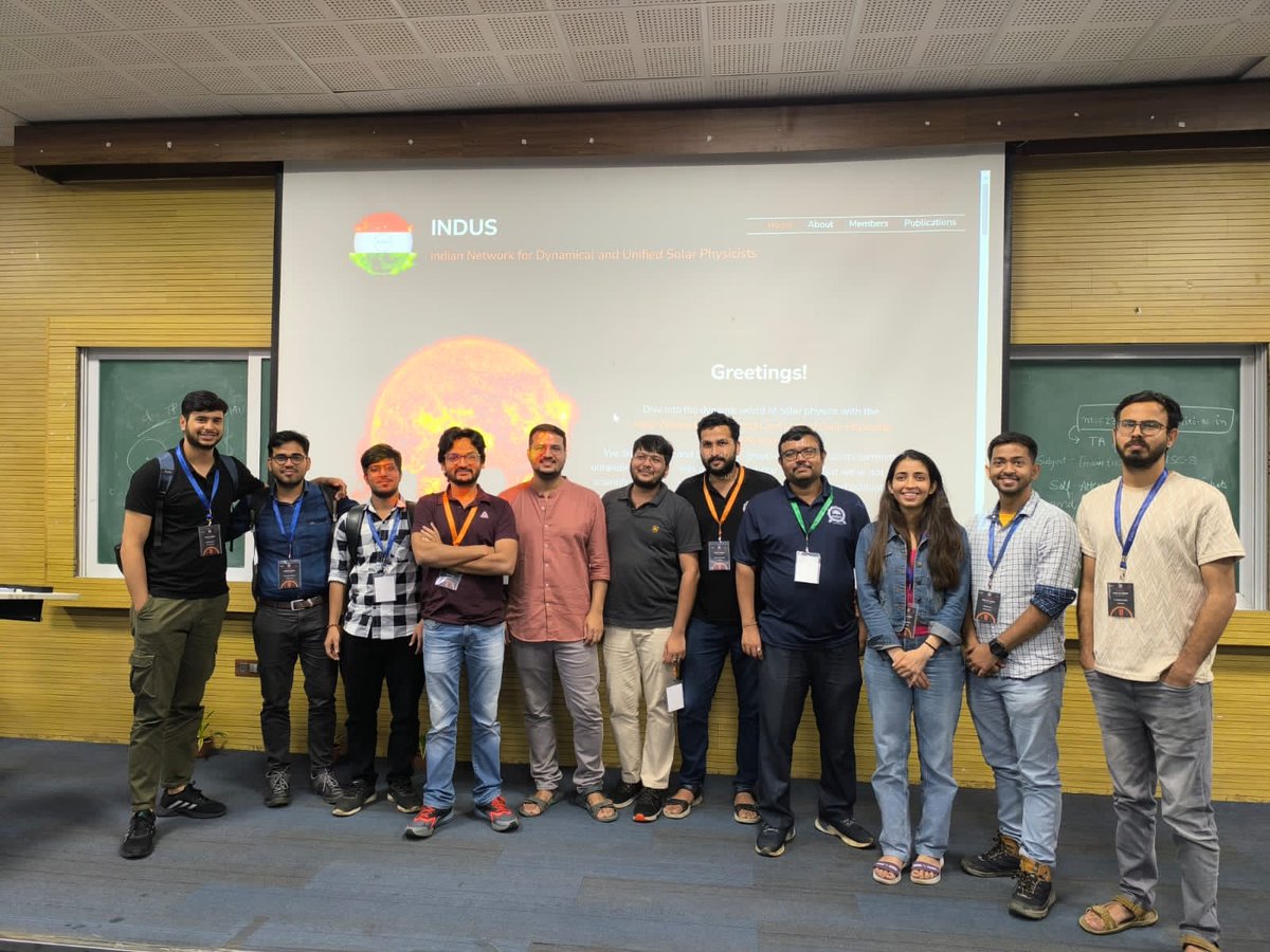 Indus_SolPhy's tweet photo. #teamINDUS at 8th #AdityaL1 spacecraft workshop at IIT Indore @IITIndore ...
Communicating science & sharing knowledge ! ๐๐ป
โญ๐โจ๐ซ
@AdityaL1SC @asipoec https://t.co/0Tq5byMtuI