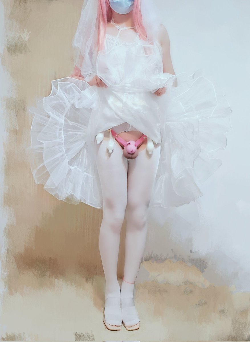 sissy63525390's tweet photo. 亲爱的~♡丝梦自愿穿上圣洁的婚纱♡自愿把小废物JJ永久锁死♡把自己交给给值得托付的你♡作为雌性~嫁为人妻♡这是丝梦身为小废物男娘的终极理想呢♡
（最近好喜欢这种xp，想做新娘的小废物们，点赞转发哦♡）
#洗脑 #母猪 #败北 #调教 #媚黑 #bbc #洗脑 #侮辱 #伪娘 #ladyboy #bitch #cd #曝光 https://t.co/fsn7dR20Iq