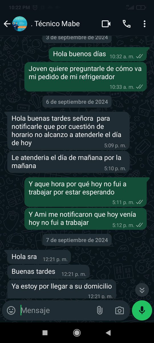 xee_mi26's tweet photo. Que según les faltan piezas, cancelan la cita o cambian de técnico a cada rato. 
Exijo del cambio físico del producto, ya que no compré una cosa usada, compré algo completamente nuevo, de lo contrario recurriere a la @Profeco #MABE #productosmabe https://t.co/RuZvZo3nZz