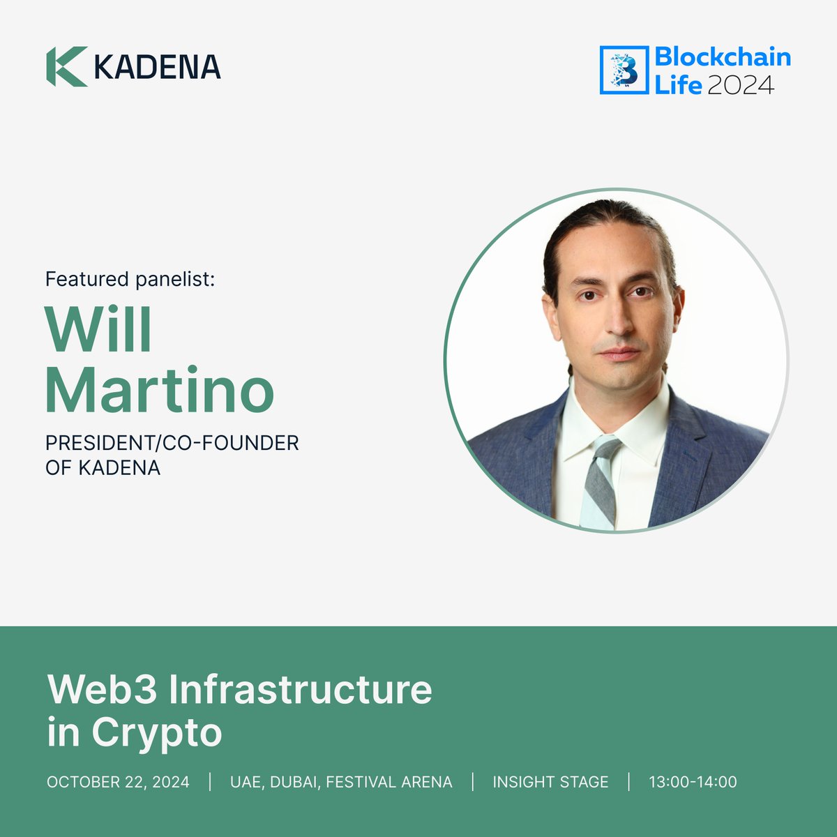 🟠 Will Martino at #BlockchainLife2024

<a href="/_wjmartino_/">k:Will</a>, Co-founder and President of Kadena will be joining <a href="/BlLife_Forum/">Blockchain Life 2025</a> in Dubai as a speaker on October 22.

Discount Code (10%): KADENA

More details: blockchain-life.com/asia/en/?utm_s…