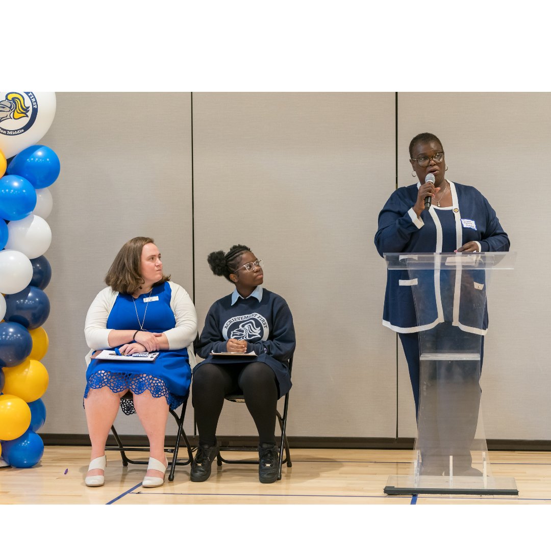 achievement1st's tweet photo. We still feel the joy from Friday’s celebration of AF Linden Middle School’s official ribbon-cutting for their new building in East New York! We were grateful to be surrounded by our community for this milestone. See this recent Pix11 article for more - https://t.co/LxMVvEsKg8 https://t.co/U1Ff2ToS1E