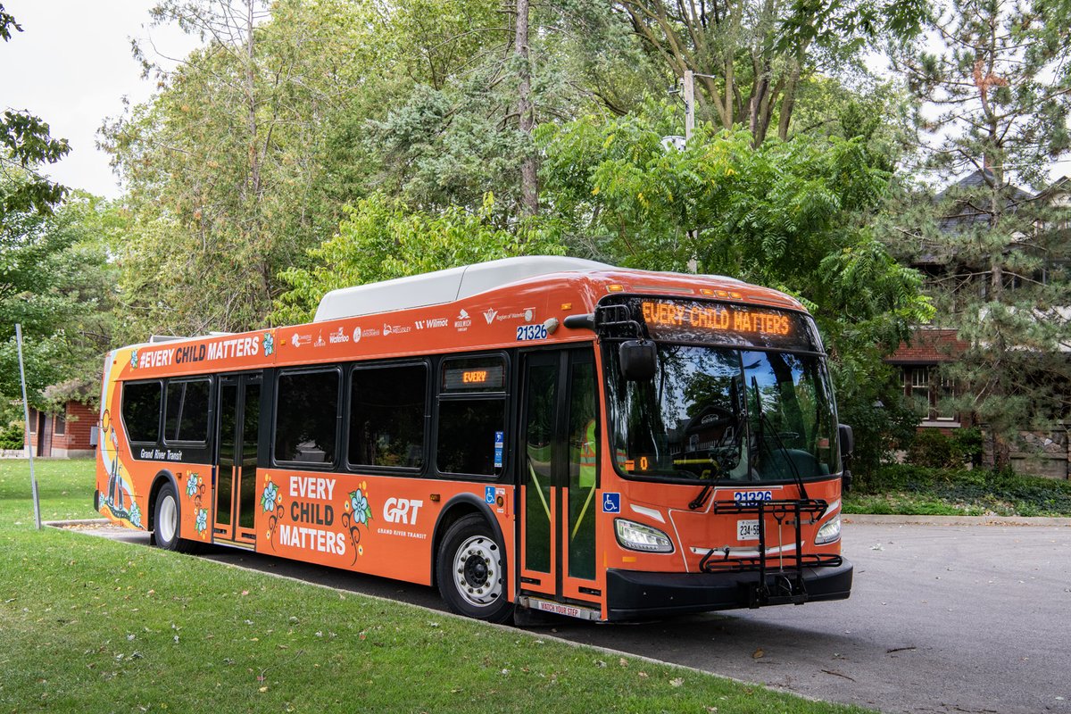 Grand River Transit (@grt_row) on Twitter photo The new Every Child Matters bus was unveiled this morning at the walk hosted by <a href="/healing_seven/">The Healing of The Seven Generations</a>. The bus features artwork by Judy Ross Mack, a Swampy Cree painter and digital artist from the Territory Weenusk First Nations. The new Every Child Matters bus was unveiled this morning at the walk hosted by <a href="/healing_seven/">The Healing of The Seven Generations</a>. The bus features artwork by Judy Ross Mack, a Swampy Cree painter and digital artist from the Territory Weenusk First Nations.