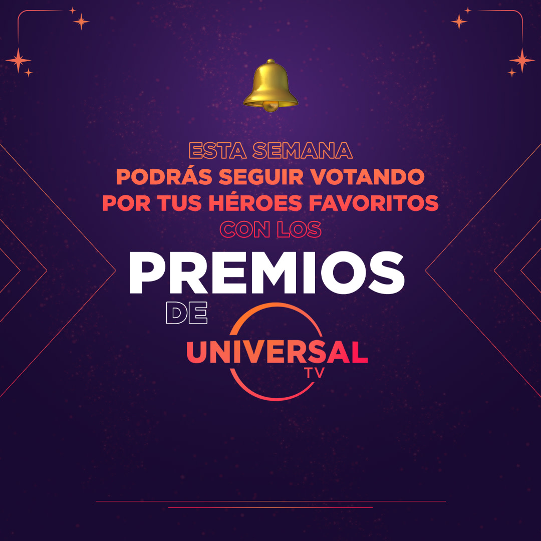 UniversalTVLA's tweet photo. Seguimos con los #PremiosUTV 🤩 Esta semana podrás seguir votando por tu héroe favorito 🥰 Estén atentos a nuestras historias https://t.co/D1BCdCWKwQ