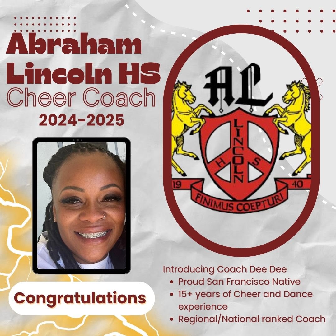 BREAKING NEWS !!

I am thrilled to introduce myself as the new head cheerleading coach at Lincoln High School! With over 15 years of experience coaching youth cheerleading, I am excited to bring my passion, energy, and dedication to this incredible team.