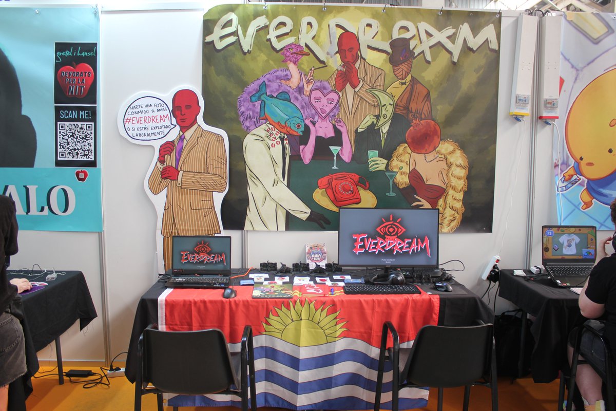 swalkergames's tweet photo. 👁️Hola pepsi cola!

Ayer acabó una experiencia inolvidable, tener nuestro propio stand en la #IndieDevDay2024 y ver a tanta gente jugar y disfrutar #EVERDREAM

🎉Gracias a todos los que se pasaron, jugaron y dieron feedback, os estamos muy agradecidos🙌

#indiegame #indiedev https://t.co/Chv4G9zAR8