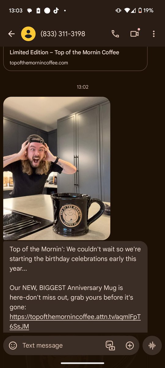 Eyeamfrank's tweet photo. @TOTMCoffee @Jacksepticeye , someone just sent a picture of dirty bean Jesus to me, should I be concerned? https://t.co/2xJCaSTG2D