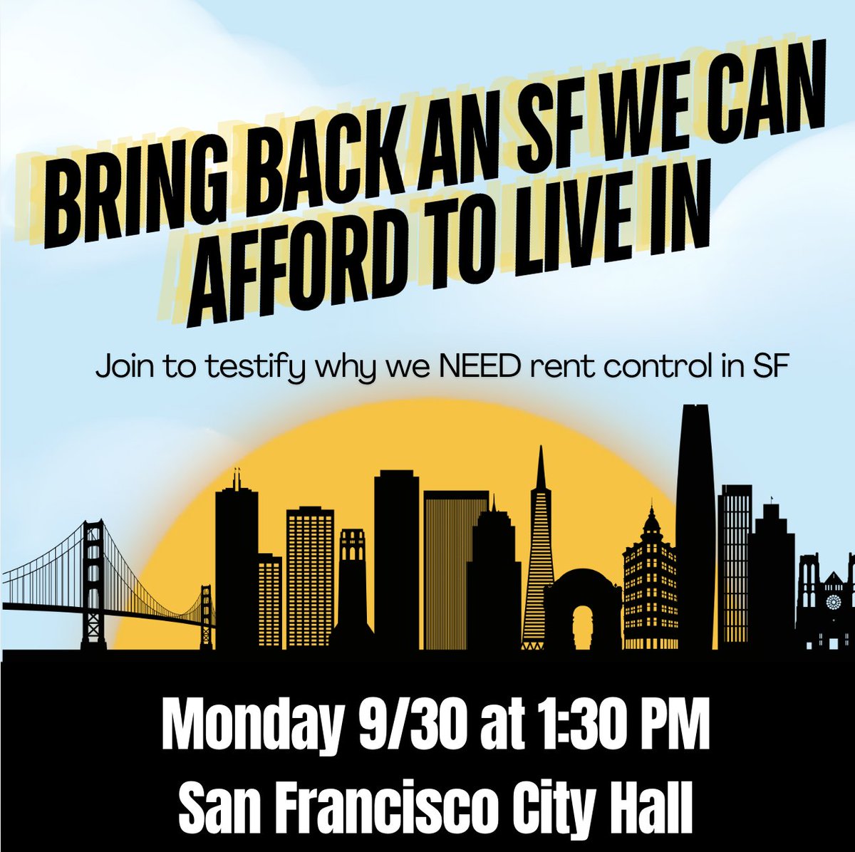 Housing Rights Committee of San Francisco, Inc. (@housingrightssf) on Twitter photo TODAY at 1:30 join us to testify why residents of SF NEED rent control TODAY at 1:30 join us to testify why residents of SF NEED rent control