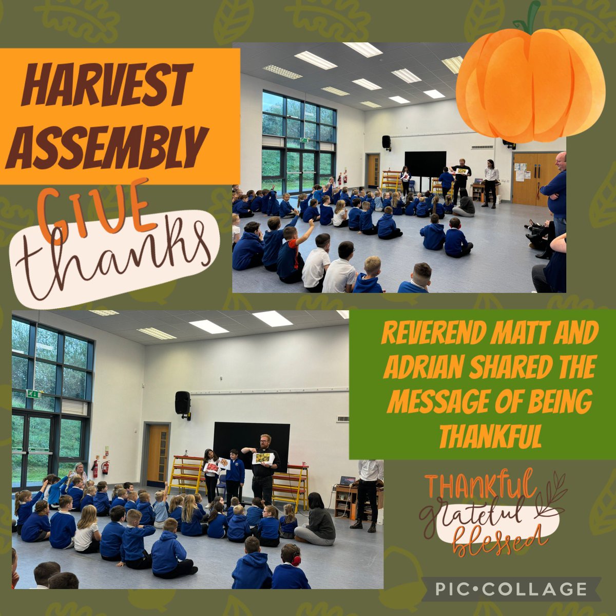 An important message shared in assembly today with <a href="/Revmattsays/">Matthew Davis</a> and Adrian. The importance of giving thanks. #Beingthankful