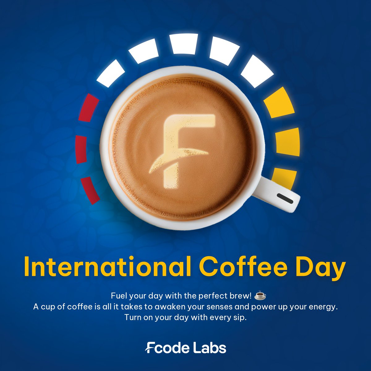 FcodeLabsLive's tweet image. Turn on your energy, spark creativity, and fuel your productivity with a perfect cup of coffee! ☕
#FcodeLabs #CoffeeDay