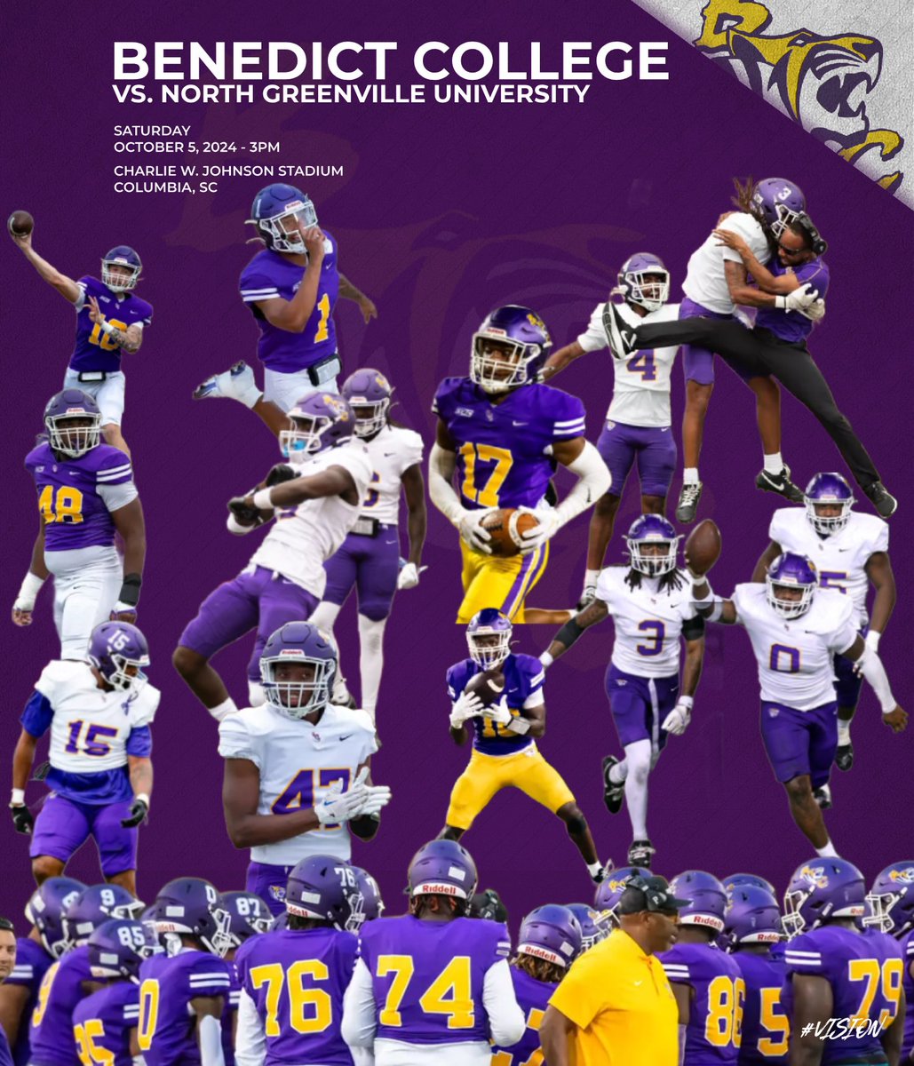 Benedict College Football (@gotigers_fb) on Twitter photo Open invitation to ALL HIGH SCHOOLS AND PLAYERS! ONLY THREE HOME GAMES LEFT!
WEAR PINK! #BreastCancerAwarenessMonth
If you interested in coming to see us; Please fill out the FORM BELOW: forms.gle/ZxxztZWMCdksSo……
HIGH SCHOOL COACHES GET IN CONTACT WITH
<a href="/CoachJSand21k/">Jarrod Sanders Jr.</a> Open invitation to ALL HIGH SCHOOLS AND PLAYERS! ONLY THREE HOME GAMES LEFT!
WEAR PINK! #BreastCancerAwarenessMonth
If you interested in coming to see us; Please fill out the FORM BELOW: forms.gle/ZxxztZWMCdksSo……
HIGH SCHOOL COACHES GET IN CONTACT WITH
<a href="/CoachJSand21k/">Jarrod Sanders Jr.</a>
