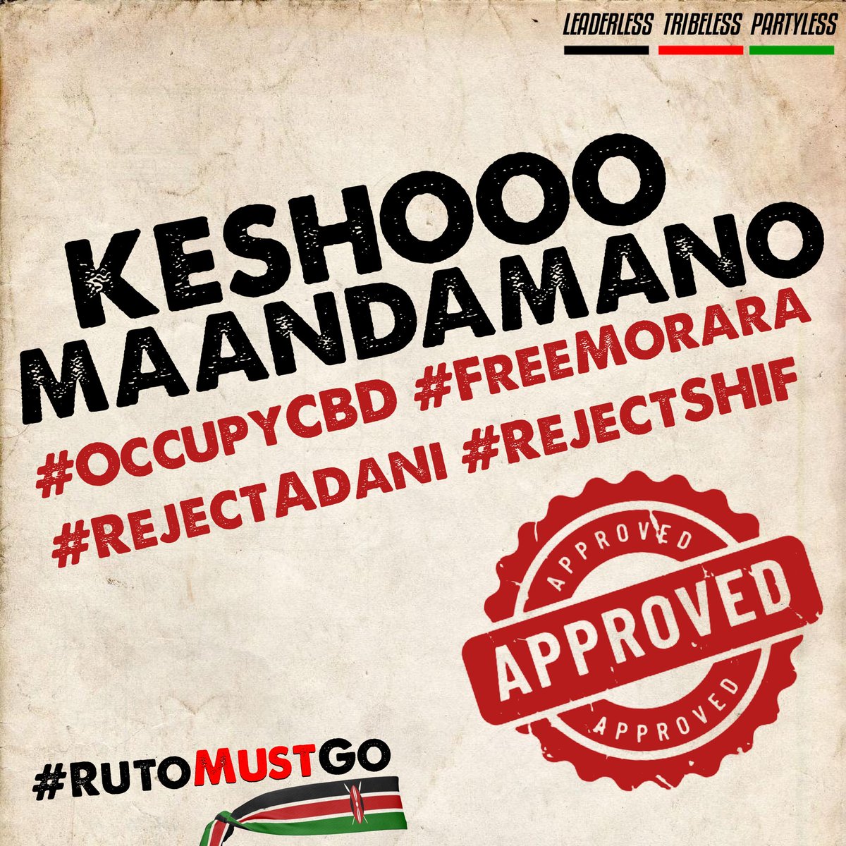 Let us come out tomorrow to demand for the release of Morara Kebaso. #FreeMoraraKebaso