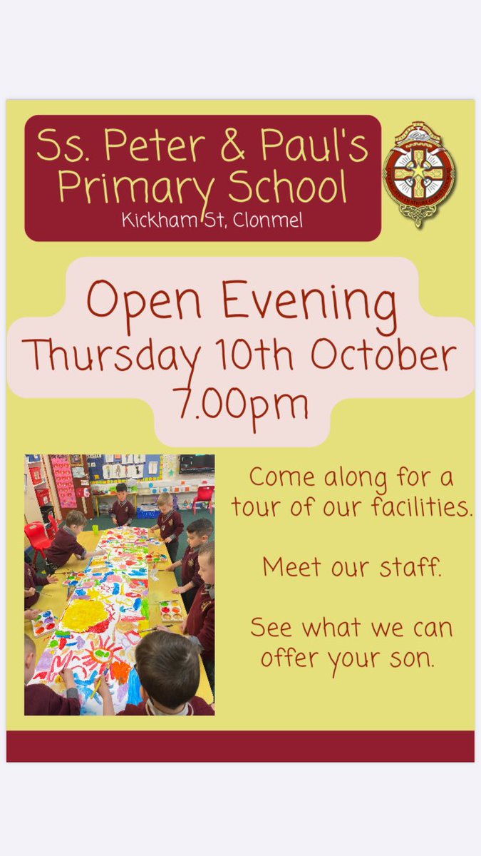 Ss. Peter and Paul's Primary School Clonmel (@ssclonmel) on Twitter photo 