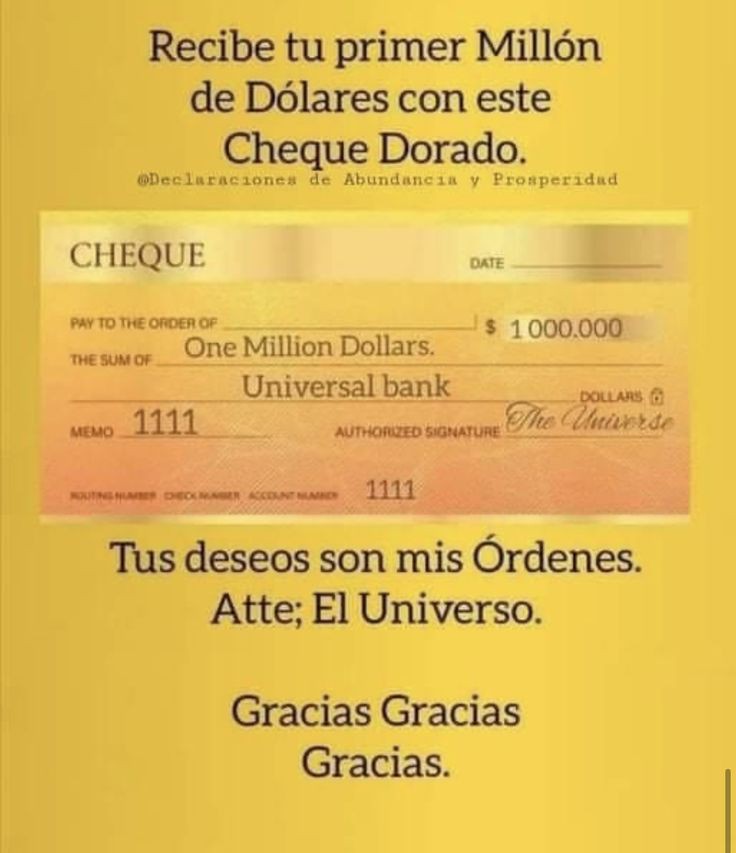 ✨🌟Vibro en Abundancia🌟✨

✨💰Tú primer millón💰✨

🙏💰Decreta: GRACIAS💰🙏