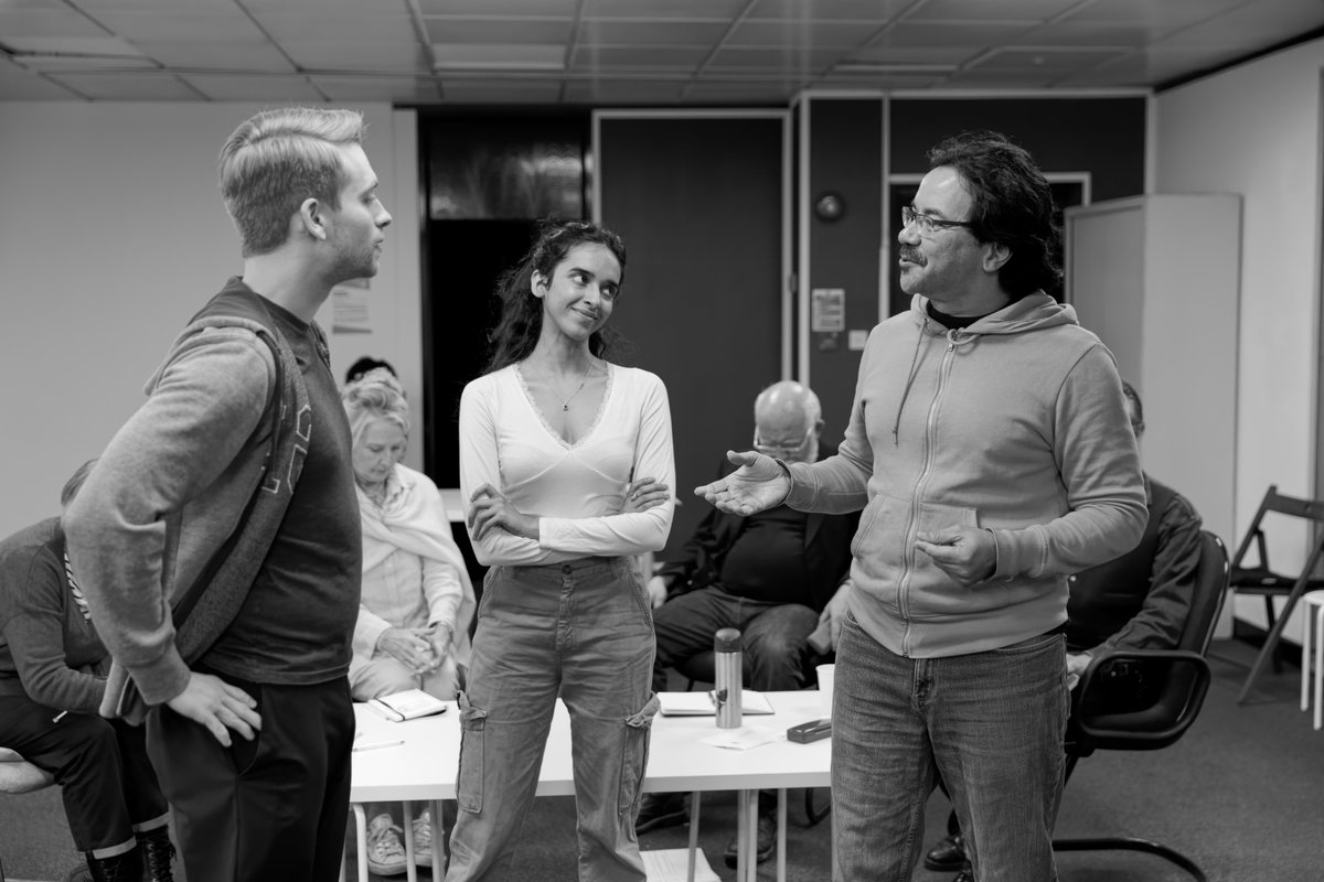 Rehearsals in full swing of The Elephant In The Room by @petercolinhamilton Opens @waterlooeasttheatre next week, running 8th - 27th October, tickets available at waterlooeast.co.uk