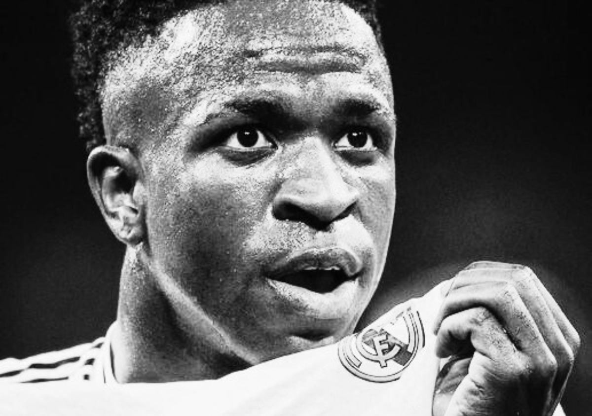 Acc_Ex1's tweet photo. Vinicius Jr. is set to claim the 2024 Ballon d'Or! trophy⚽️ His incredible performances have everyone convinced he's the top contender. #BallonDor #ViniciusJr https://t.co/ws9fPXAsHI