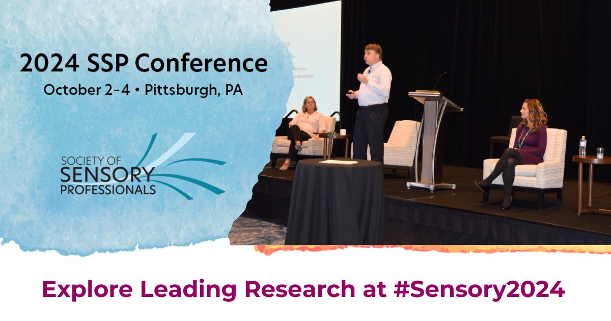 Get ready to dive into cutting-edge research at the #Sensory2024! View all technical sessions now: bit.ly/3zAMygU

Register today and stay ahead in the field of sensory science!  bit.ly/3yNd7ie

#SensoryResearch #SensoryConference #SensoryScience