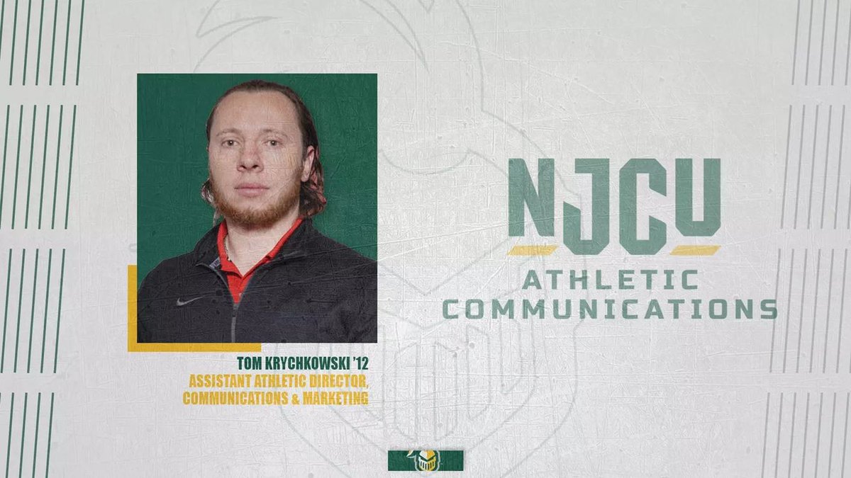 NJACSports's tweet photo. Tom Krychkowski Joins NJCU as Assistant AD for Communications &amp; Marketing @NJCUAthletics @d3Playbook @D3Ticker 

https://t.co/pOabX0YN7s https://t.co/oK7nbGz5rZ