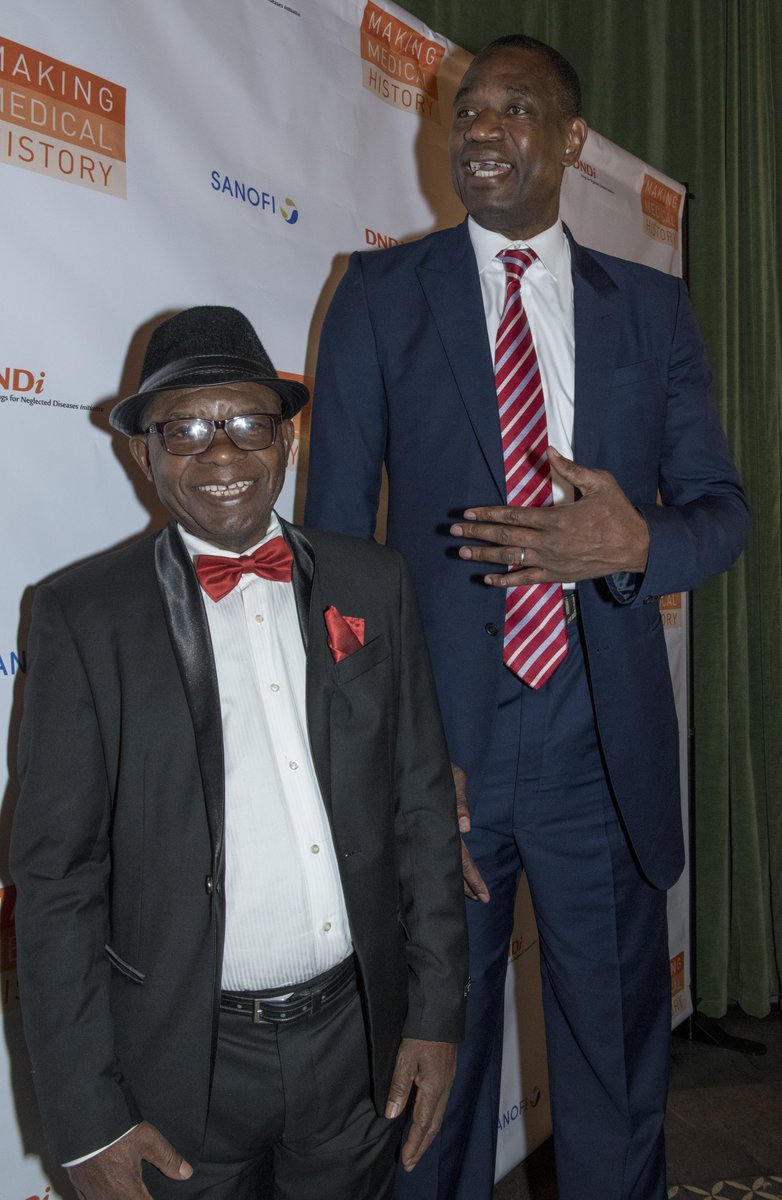 We are so sad to lean about the death of humanitarian &amp; <a href="/NBA/">NBA</a> Hall of Famer Dikembe Mutombo. He was a key part of our 2018 Gala where he recognized Congolese researchers for their brave work in eliminating #SleepingSickness. Our sincere condolences to his family. #ripdikembe