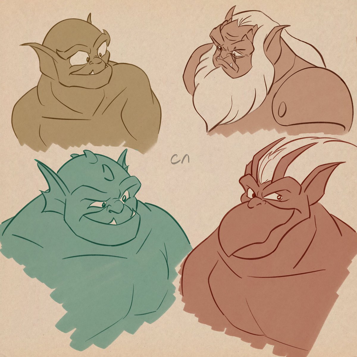 lvl27_Cubone's tweet photo. Happy (belated) birthday to @Greg_Weisman! I'm a massive fan of the Gargs, and you've been a significant influence on my taste in media. Would love to get to work in the creative space someday thanks to a lot of what you do! (Need to draw these guys more, most of these are old) https://t.co/tzFpj6He3N