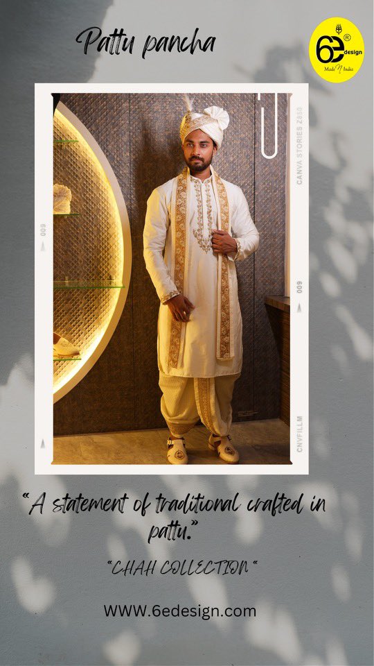 6e_design's tweet photo. South Indian groom pattu set #pattuset #menswear #hyderabad #6edesign https://t.co/f5yrkgSxkw