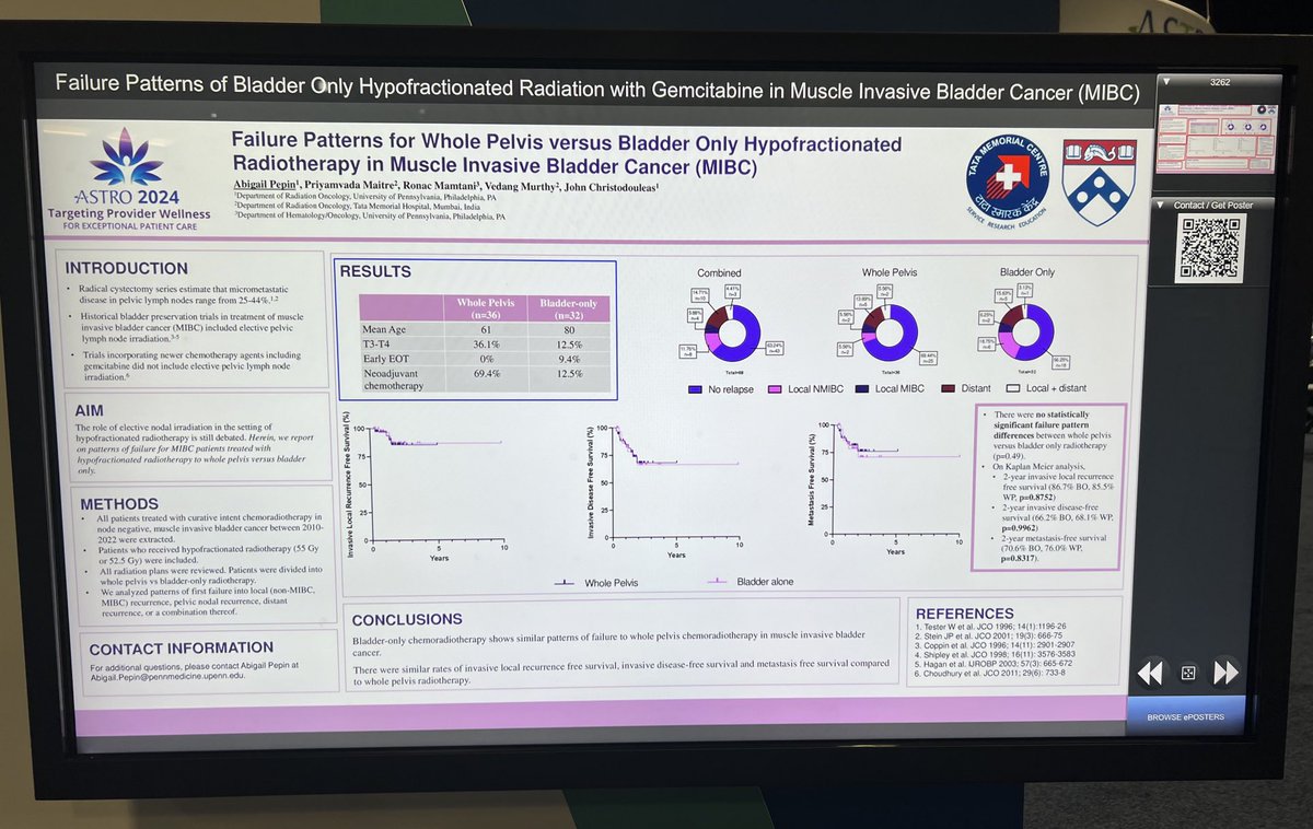 SbrtSean's tweet photo. Is Prophylactic Pelvic Nodal Treatment Important in Radiation Therapy for Muscle Invasive Bladder Cancer?

Important Abstract Suggests that the Answer is NO! https://t.co/T6vJDSKIJZ
