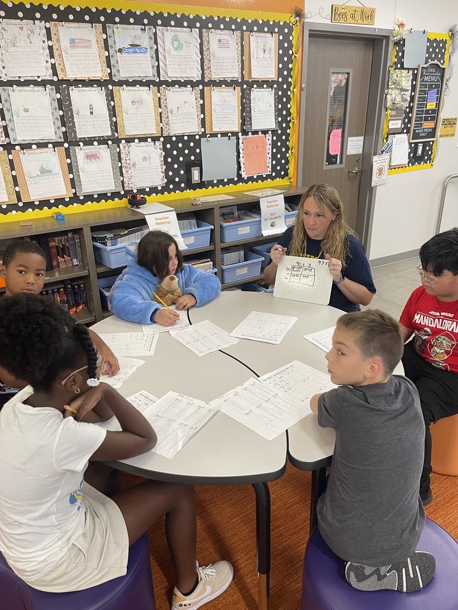 WISDLagway's tweet image. Boosting our multiplication skills using the area model with Mrs. Hodge this morning! #MathMagic #Multiplication